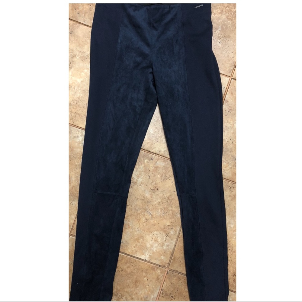 Calvin Klein Jeans navy suede pants